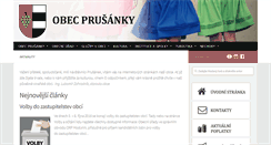 Desktop Screenshot of obecprusanky.cz